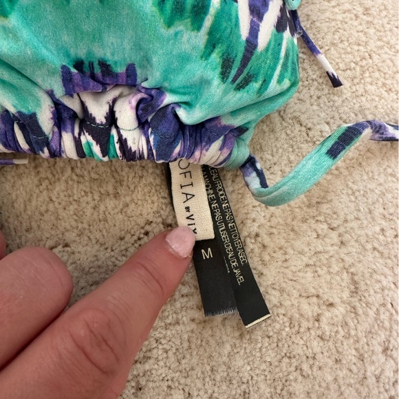 SOFIA by ViX Swim Sofia By Vix Swimwear Mahal Tri Fringe Top In